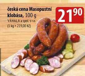 Bala Česká cena masopustní klobása, 100 g nabídka