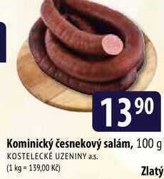 Bala Kominický česnekový salám, 100 g nabídka