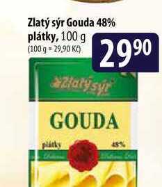 Bala Zlatý sýr gouda 48% plátky, 100 g nabídka