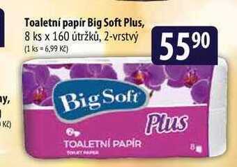 Bala Toaletní papír big soft plus, 8 ks x 160 útržků, 2-vrstvý nabídka