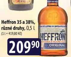 Heffron 35 a 38%, různé druhy, 0,5l