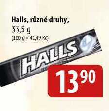 Bala Halls různé druhy, 33,5 g nabídka