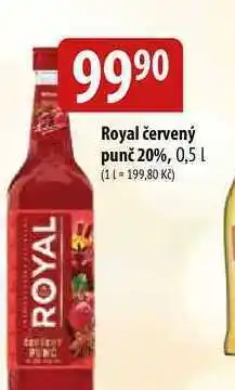 Royal červený punč 20%, 0,5l