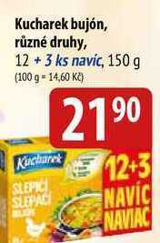 Bala Kucharek bujón, různé druhy, 12 + 3 ks navíc, 150 g nabídka