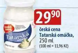 Česká cena tatarská omáčka, 250 ml