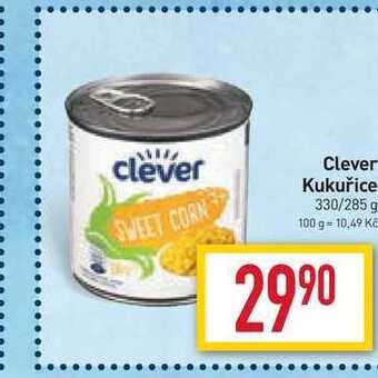 Billa Clever kukuřice 330/285 g nabídka
