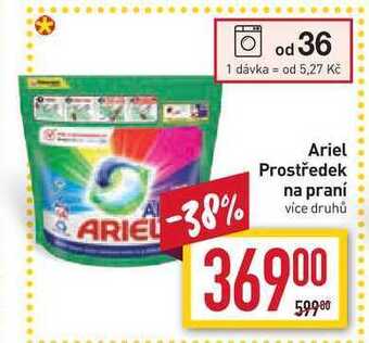 Billa Ariel prostředek na praní od 36 dávek nabídka