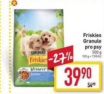 Billa Friskies granule pro psy 500 g nabídka