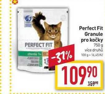 Billa Perfect fit granule pro kočky 750 g nabídka