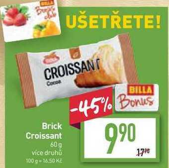 Billa Brick croissant 60 g nabídka