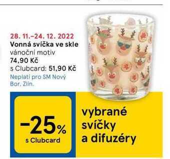 Tesco Vonná svíčka ve skle nabídka