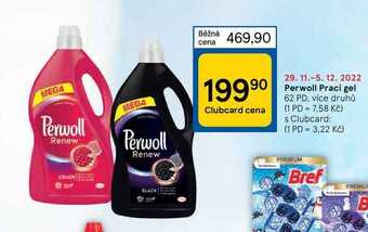 Tesco Perwoll prací gel 62 pd nabídka