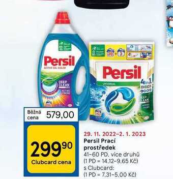 Tesco Persil prací prostředek 41-60 pd nabídka
