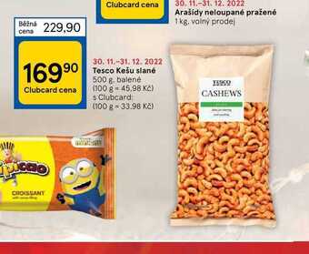 Tesco Tesco kešu slané 500 g nabídka