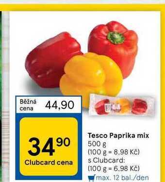Tesco Tesco paprika mix 500 g nabídka