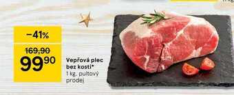 Tesco Vepřová plec bez kosti* 1 kg nabídka