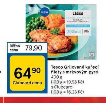 Tesco grilované kuřecí filety s mrkvovým pyré 400 g
