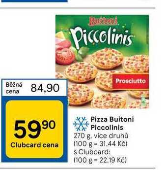 Tesco Pizza buitoni piccolinis 270 g nabídka