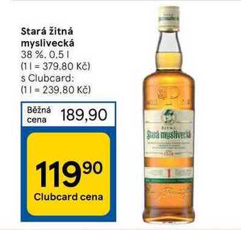 Tesco Stará žitná myslivecká 38 %, 0,5 l nabídka
