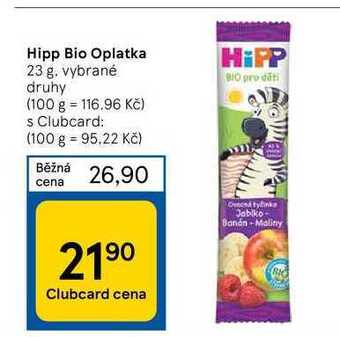 Tesco Hipp bio oplatka 23 g nabídka