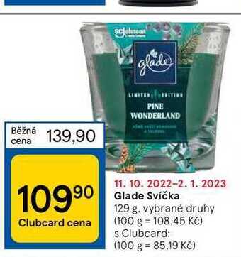 Tesco Glade svíčka 129 g nabídka