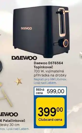Tesco Daewoo dst6564 topinkovač 700 w nabídka