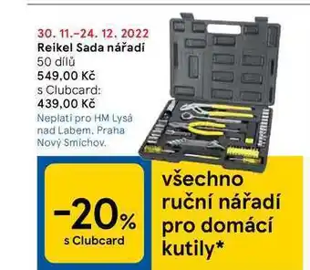 Tesco Reikel sada nářadí nabídka