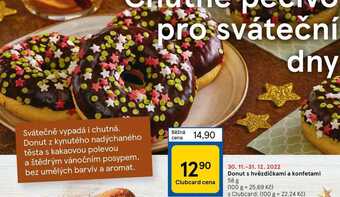 Tesco Donut s hvězdičkami a konfetami 58 g nabídka