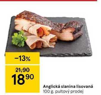 Tesco Anglická slanina lisovaná 100 g nabídka