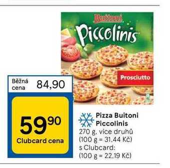 Tesco Pizza buitoni piccolinis 270 g nabídka