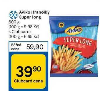 Tesco Aviko hranolky super long 600 g nabídka