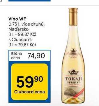 Tesco Víno wf 0.75 l nabídka