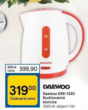 Tesco Daewoo dek-1330 rychlovarná konvice nabídka