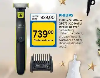 Tesco Philips oneblade qp2721/20 holicí strojek na tvář nabídka