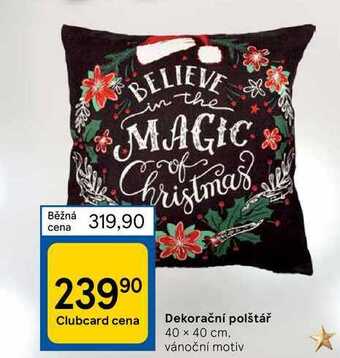 Tesco Dekorační polštář nabídka