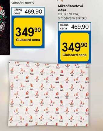 Tesco Mikroflanelová deka nabídka