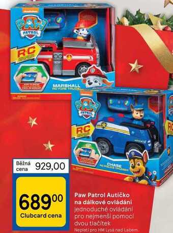 Tesco Paw patrol autíčko na dálkové ovládání nabídka