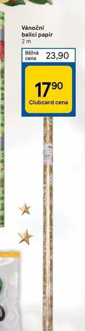 Tesco Vánoční balicí papír 2 m nabídka