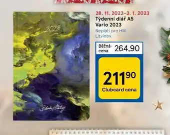 Týdenní diář a5 vario 2023