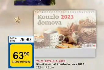 Tesco Stolní kalendář kouzlo domova 2023 nabídka