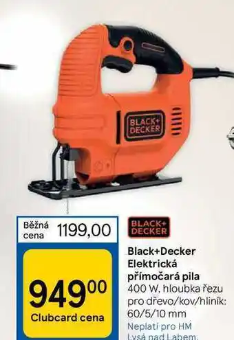 Tesco Black+decker elektrická přímočará pila 400 w nabídka