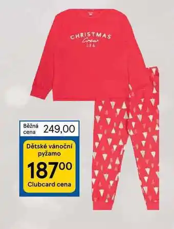 Dětské vánoční pyžamo