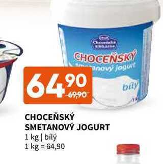 Choceňský smetanový jogurt 1 kg