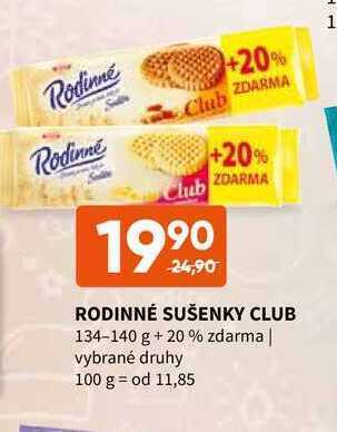 Terno Rodinné sušenky club 134-140 g + 20 % zdarma nabídka