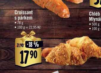 Albert Croissant s párkem 78 g nabídka