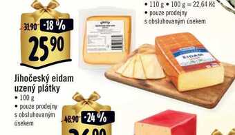 Albert Jihočeský eidam uzený plátky • 100 g nabídka