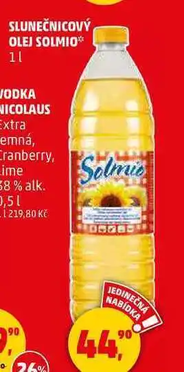 Penny Market Slunečnicový olej solmio, 1 l nabídka