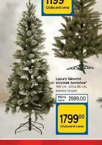 Tesco Luxury vánoční stromek borovice 198 cm nabídka