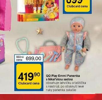 Tesco Go play emmi panenka s lékařskou sadou nabídka