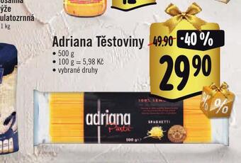 Albert Adriana těstoviny nabídka